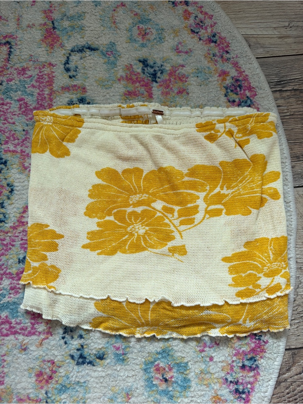 Free People Floral Tube Top
